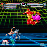 Marvel Legends Iron Man and Spiral 6-inch action figures by Hasbro, featuring detailed superhero character designs.