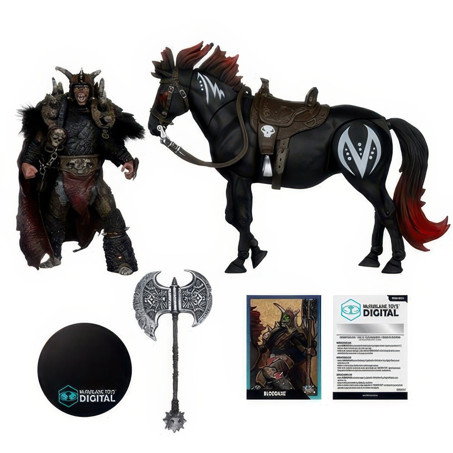 Spawn: The Dark Ages Bloodaxe with Horse 7-Inch Scale Action Figure 2-Pack with McFarlane Toys Digital Collectible