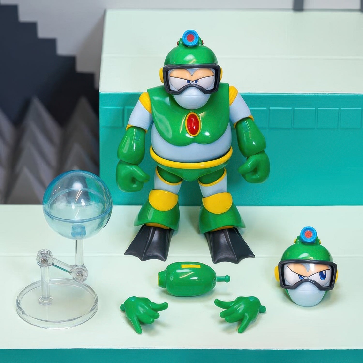 Mega Man Bubble Man Deluxe 1:12 Scale Action Figure