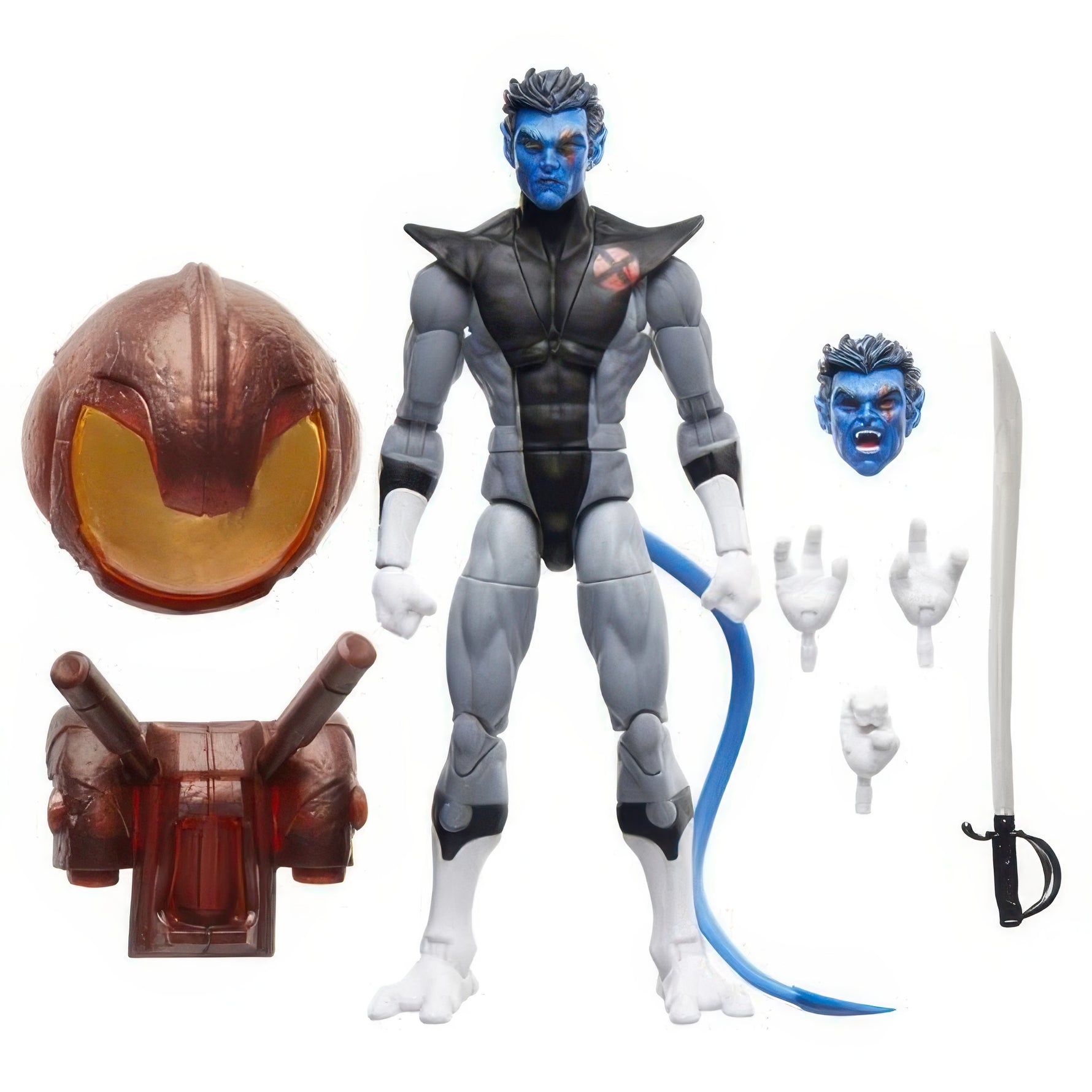 Marvel Legends X-Force Nightcrawler – 6-Inch Collectible Figure (Nemesis BAF Wave) 