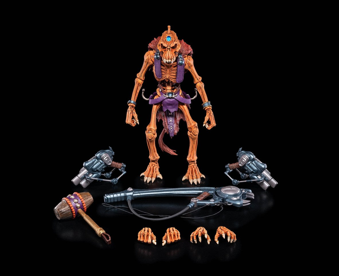 Pre-order Claw Skeleton Warriors figure from Infinite Legions by Four Horsemen, showing detailed skeleton warrior with weaponry.