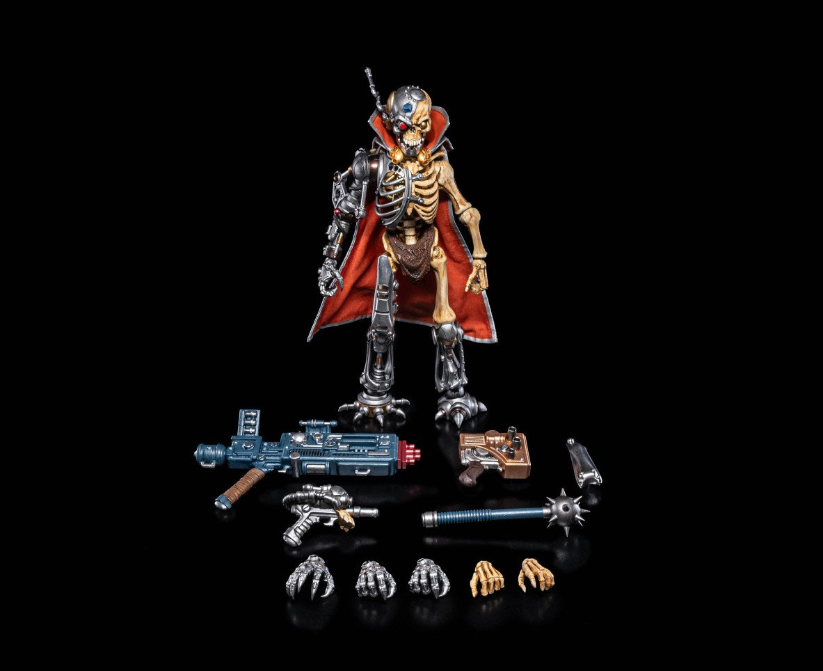 Pre-order Dr. Cyborn Skeleton Warriors action figure from Infinite Legions by Four Horsemen, featuring detailed skeletal warrior design.