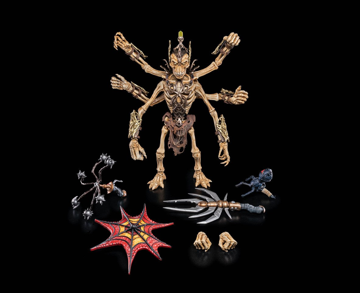 Pre-order image of Aracula Deluxe Skeleton Warriors figure from Infinite Legions by Four Horsemen, showing detailed skeletal warrior model.
