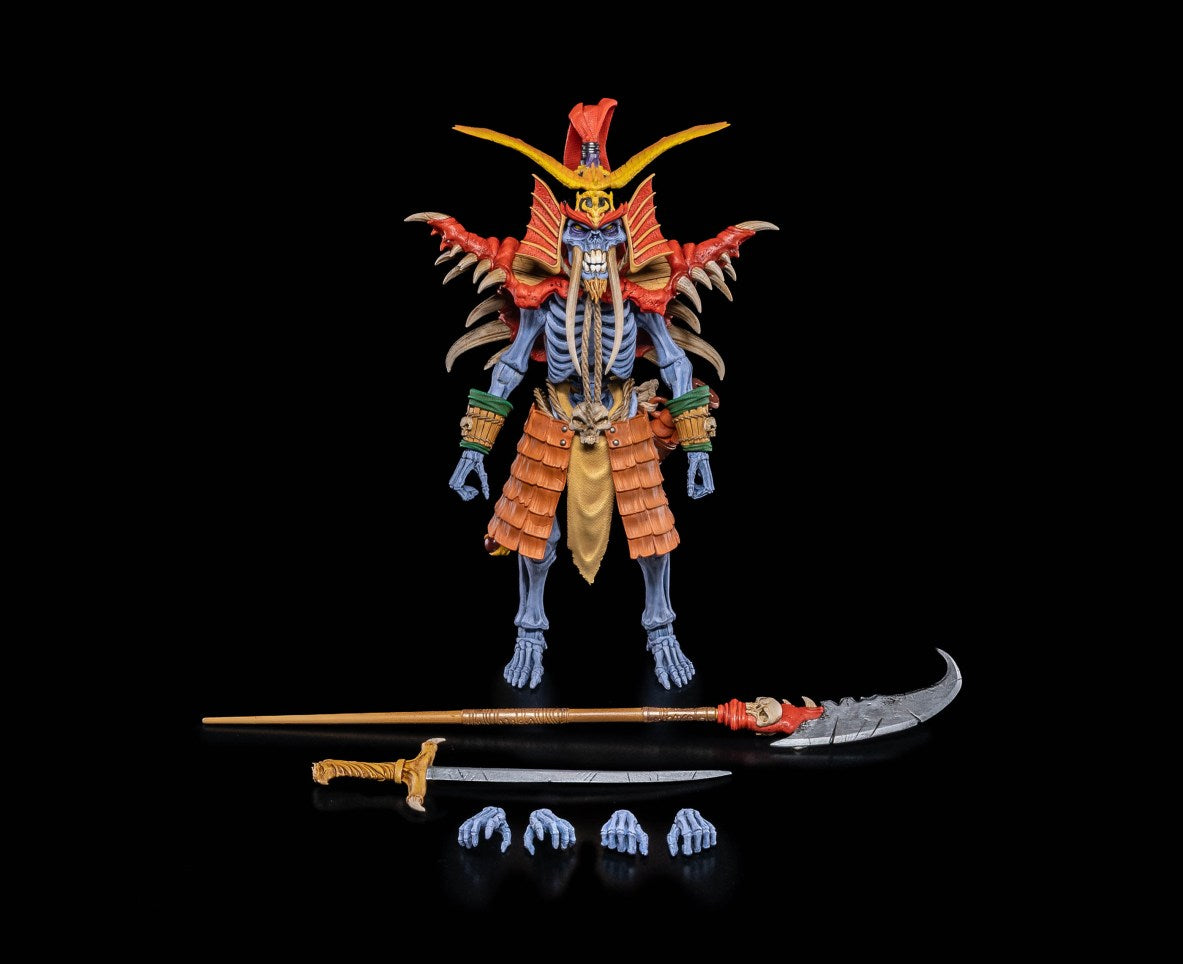 Pre-order Bone-Zai Skeleton Warriors from Infinite Legions by Four Horsemen, featuring detailed skeletal warrior miniature.