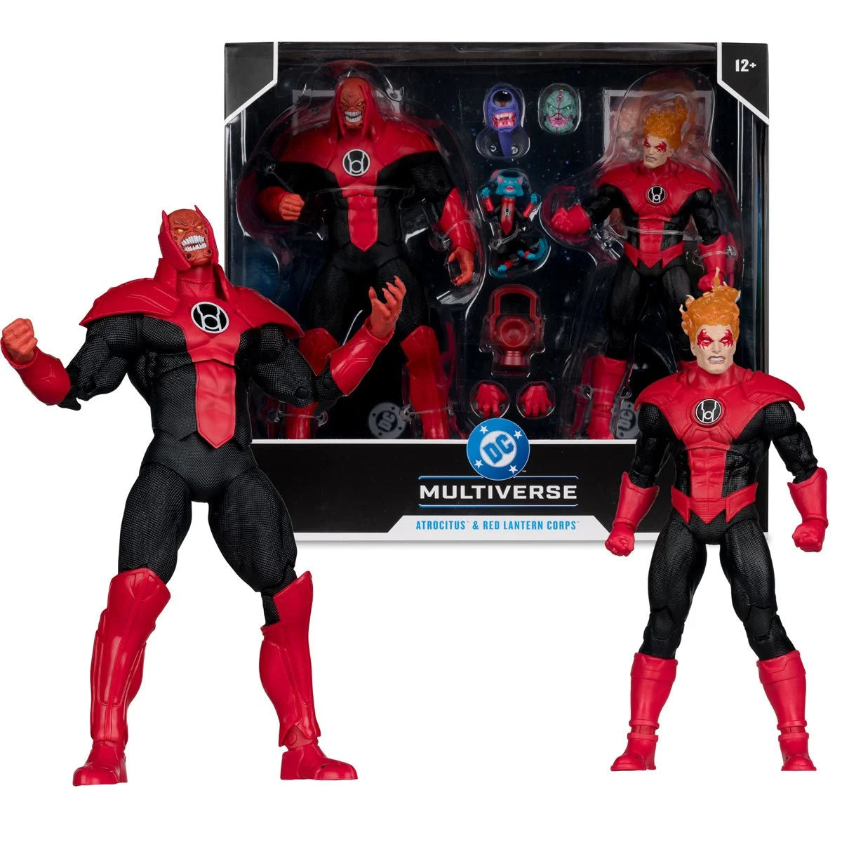 DC Multiverse Atrocitus Megafig and Red Lantern Corps Green Lantern 7-Inch Scale Action Figure 2-Pack