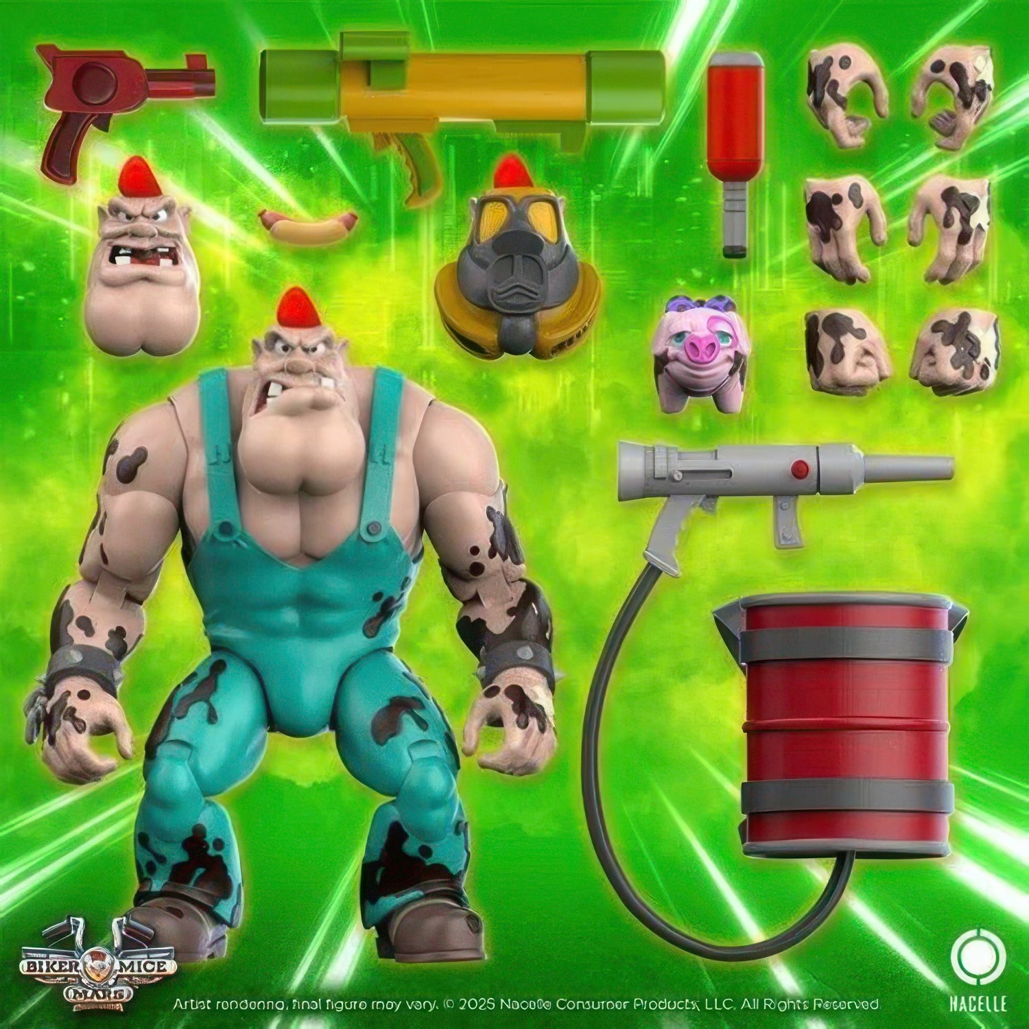 Biker Mice from Mars Wave 2 Greasepit 7-Inch Scale Action Figure