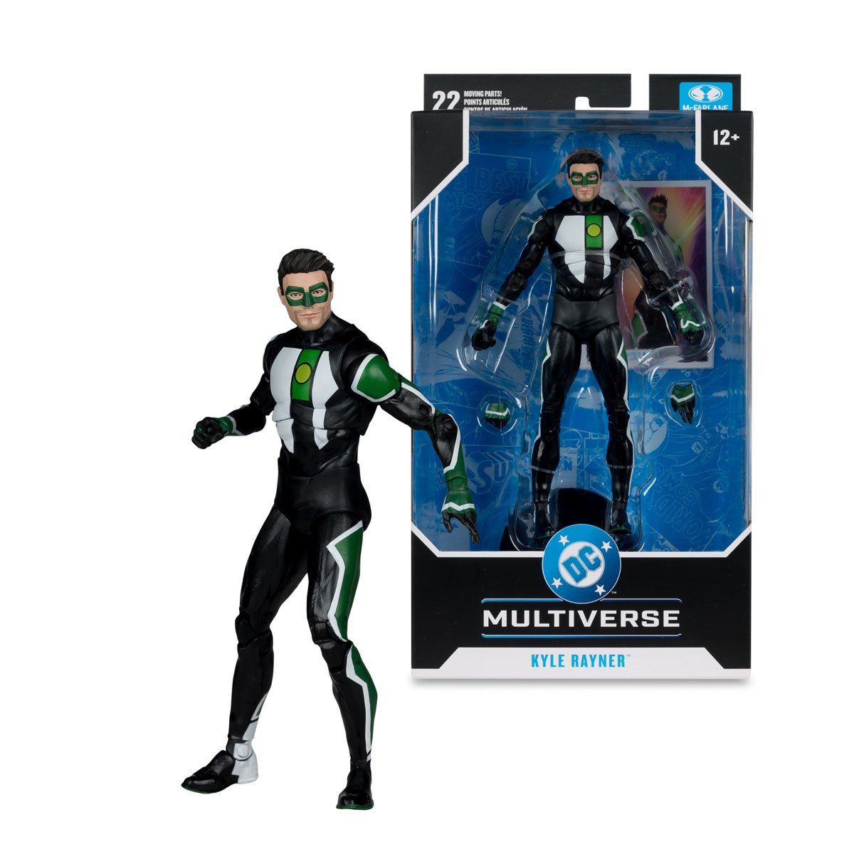 DC Multiverse Kyle Rayner Green Lantern action figure by McFarlane Toys, 7-inch scale with detailed costume and accessories.