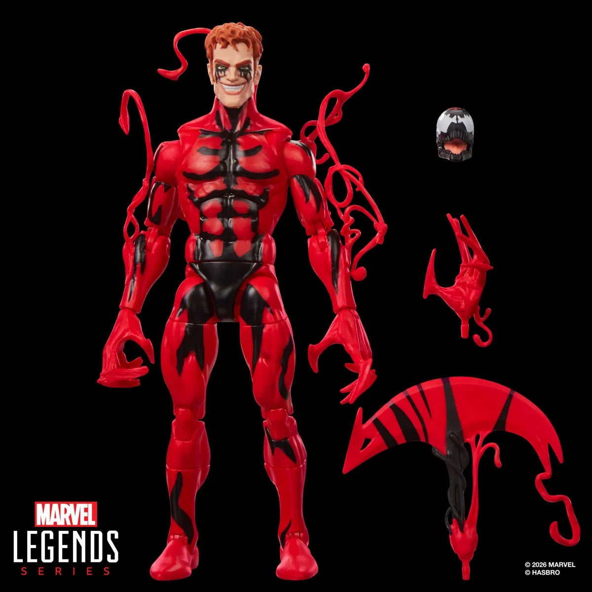 Maximum Carnage Marvel Legends Series Carnage Retro Cardback 6-Inch Action Figure