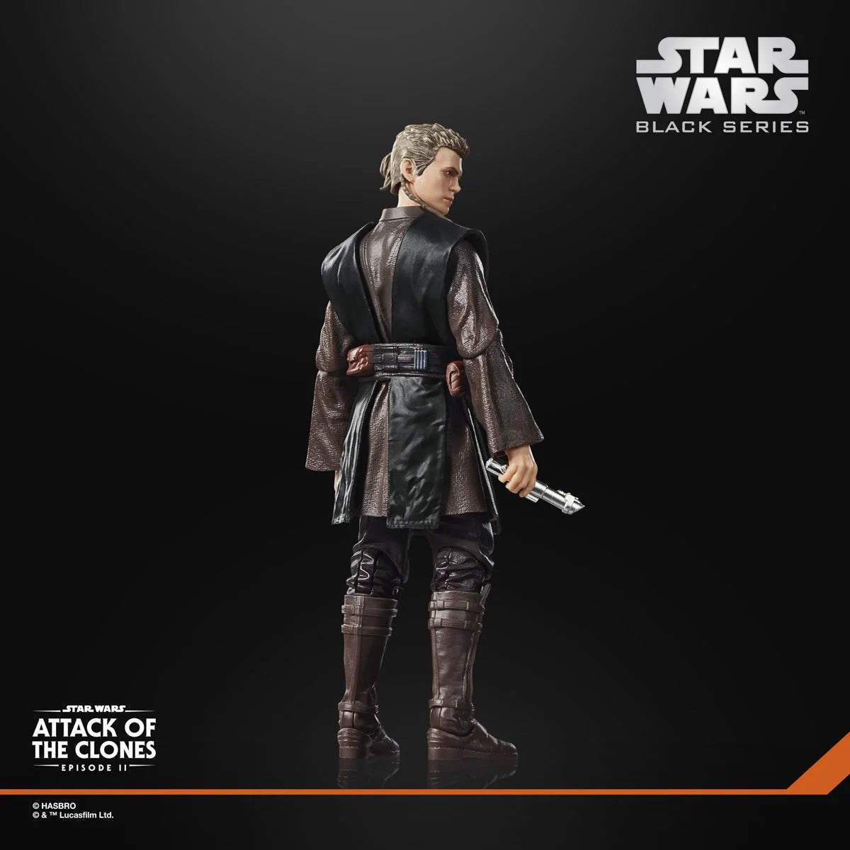 Star Wars Black Series Anakin Skywalker Padawan 6-inch action figure by Hasbro, featuring detailed costume and accessories.