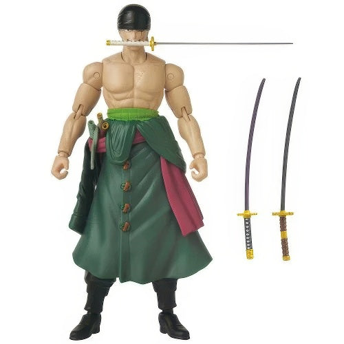One Piece Anime Heroes Roronoa Zoro Three Sword Style Action Figure