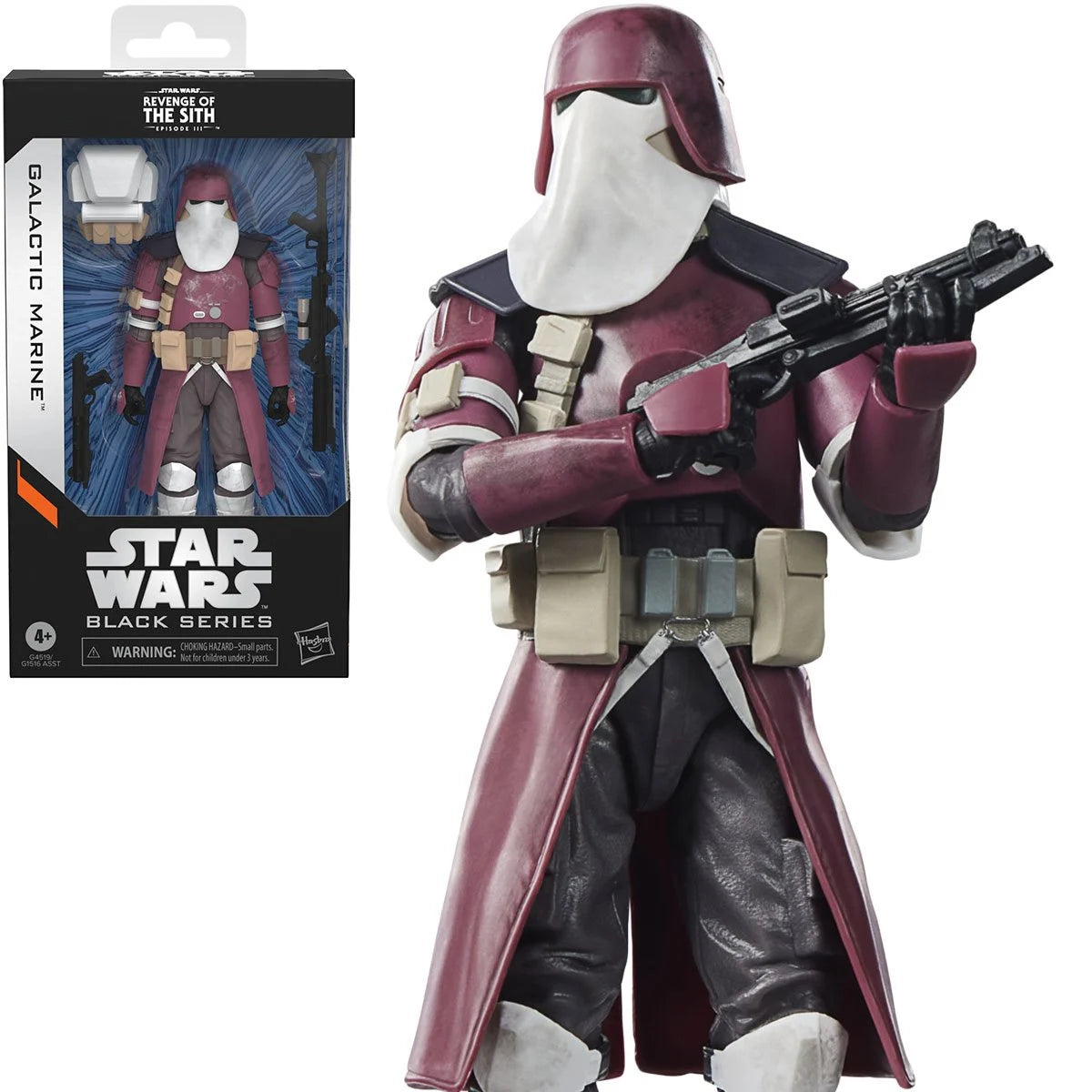 Star Wars Black Series Galactic Marine 6-inch action figure by Hasbro, detailed figure with armor and weapon accessories.
