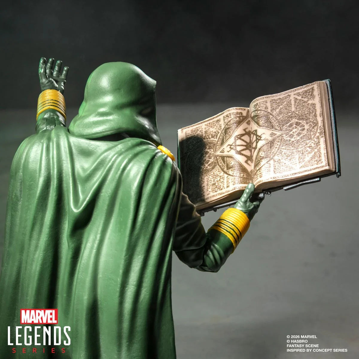 Avengers Marvel Legends Lord Doom 6-inch action figure by Hasbro featuring detailed costume and menacing pose.