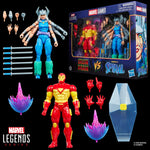 Marvel Legends Iron Man and Spiral 6-inch action figures by Hasbro, detailed superhero collectibles, front view.