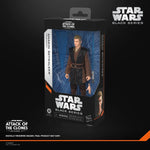 Star Wars Black Series Anakin Skywalker Padawan 6-inch action figure by Hasbro, detailed with lightsaber and Jedi robes.