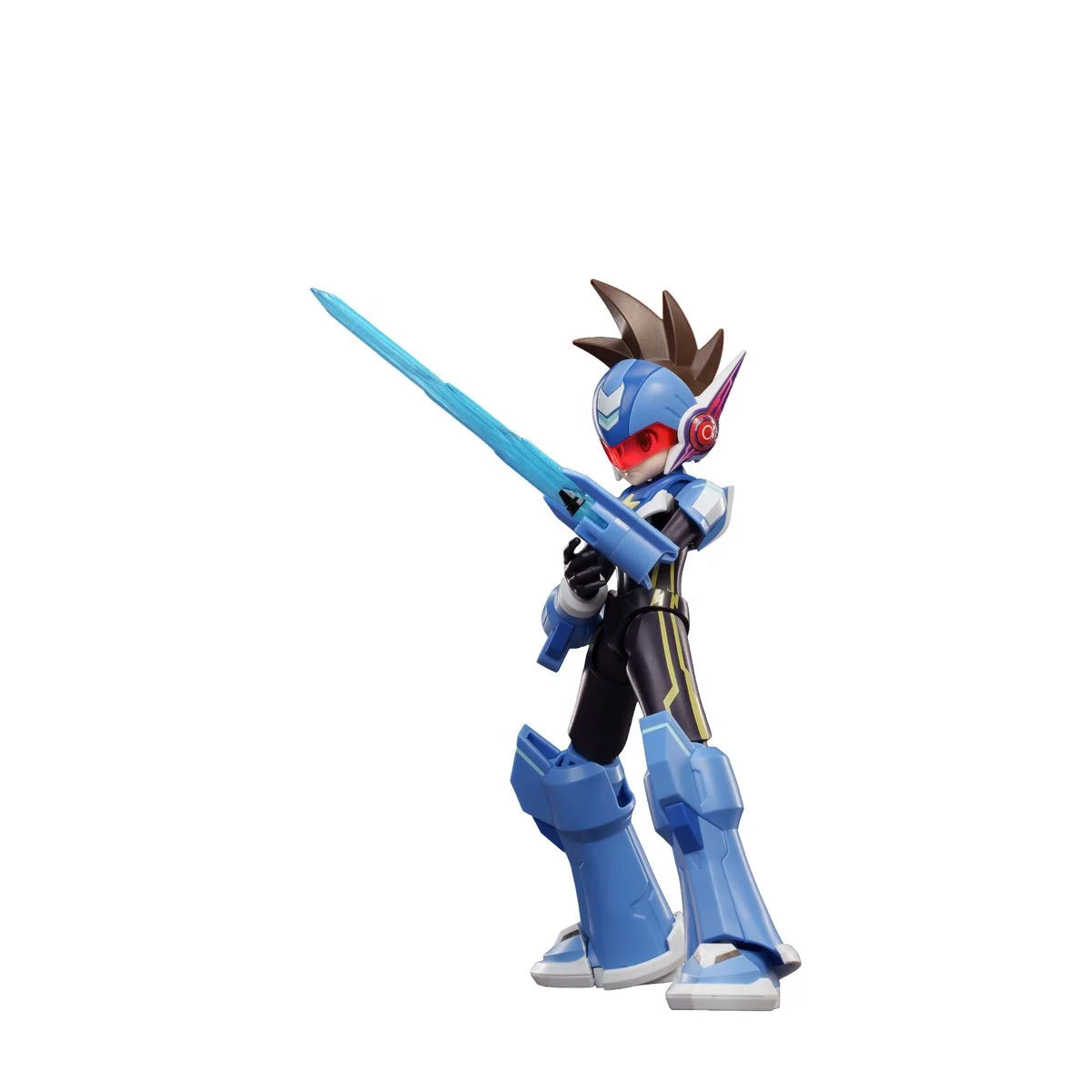 BLOKEES Mega Man Shooting Star Champion Class 01 model kit featuring Mega Man figure with detailed armor and dynamic pose