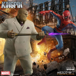 Kingpin One:12 Collective action figure by Mezco Toyz, detailed Marvel villain with articulated pose and intricate costume features.