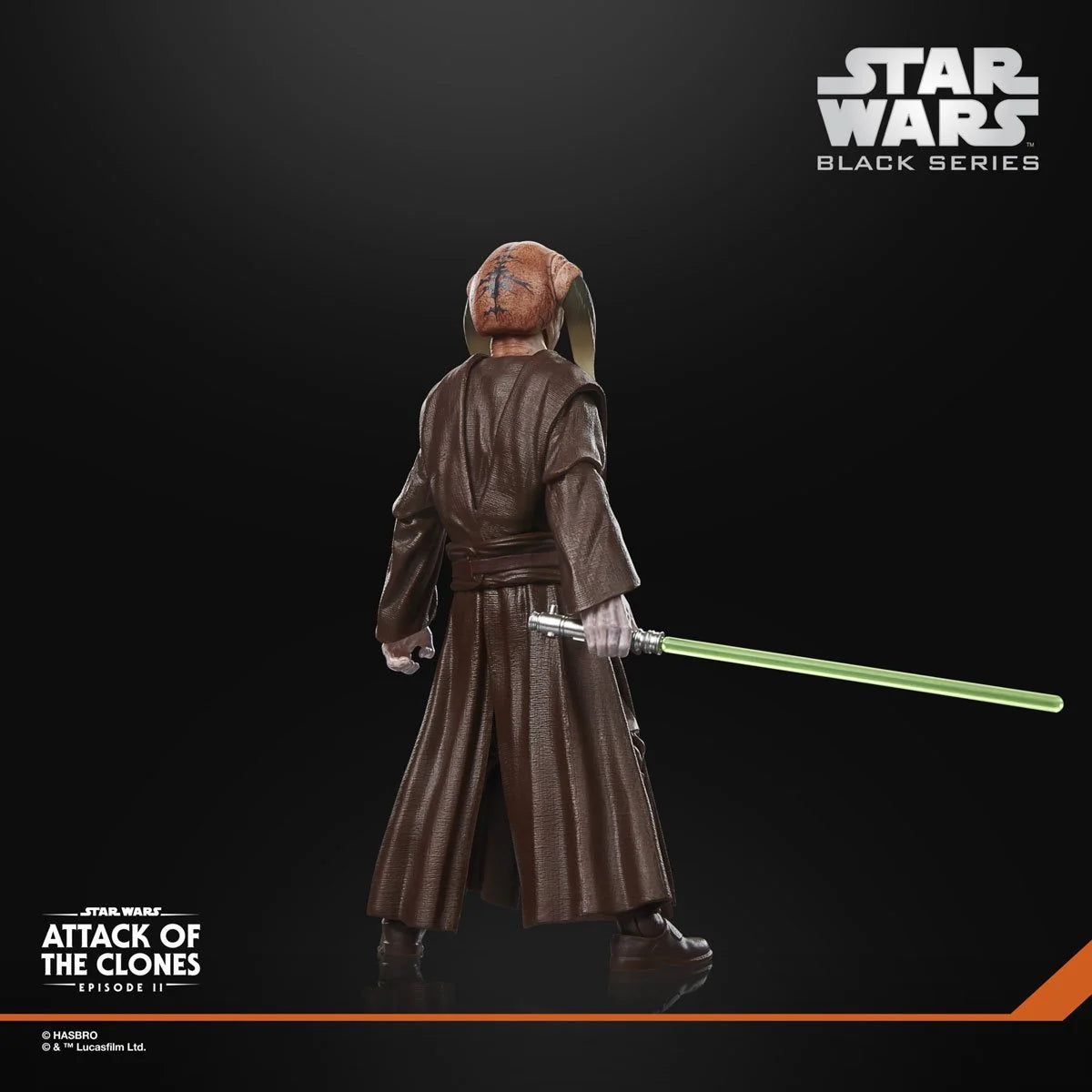 Hasbro Star Wars Black Series Saesee Tiin 6-inch action figure in detailed Jedi attire