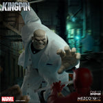Kingpin One:12 Collective action figure by Mezco Toyz, detailed Marvel villain with intricate costume and pose.