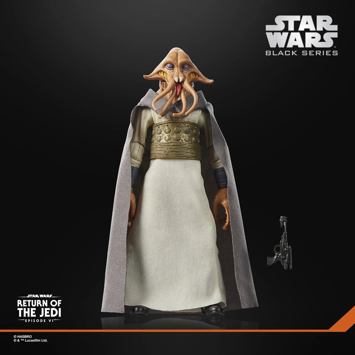 Star Wars Black Series Tessek 6-inch action figure by Hasbro, detailed collectible character from the Star Wars universe.