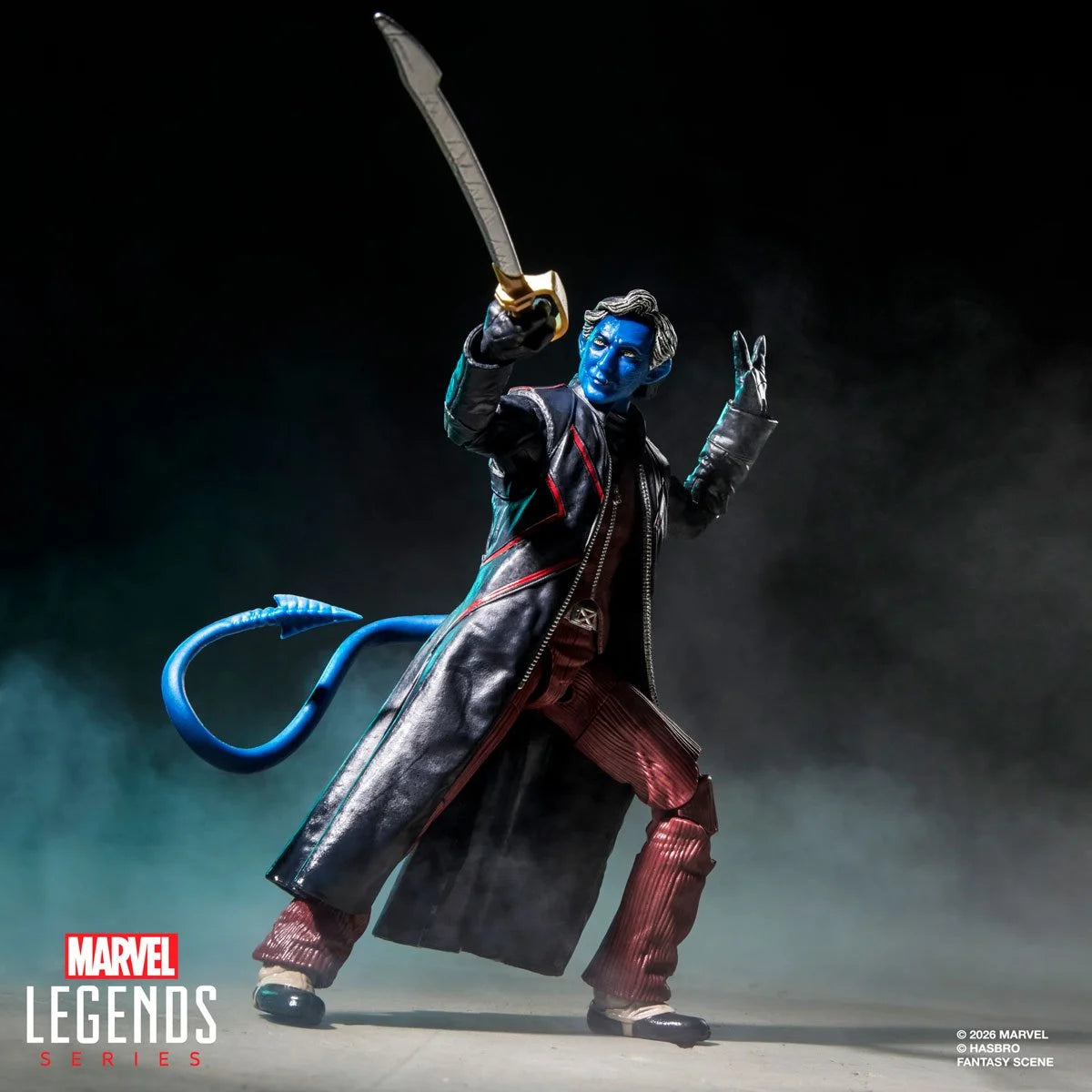 Marvel Legends Nightcrawler action figure from Avengers: Doomsday, 6-inch Marvel character toy by Hasbro, detailed and poseable.