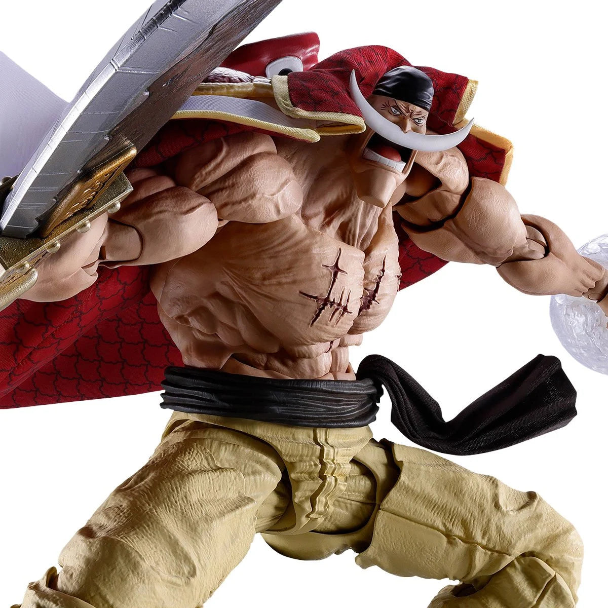 Bandai S.H. Figuarts One Piece Edward Newgate Marineford action figure with detailed character design and dynamic pose.