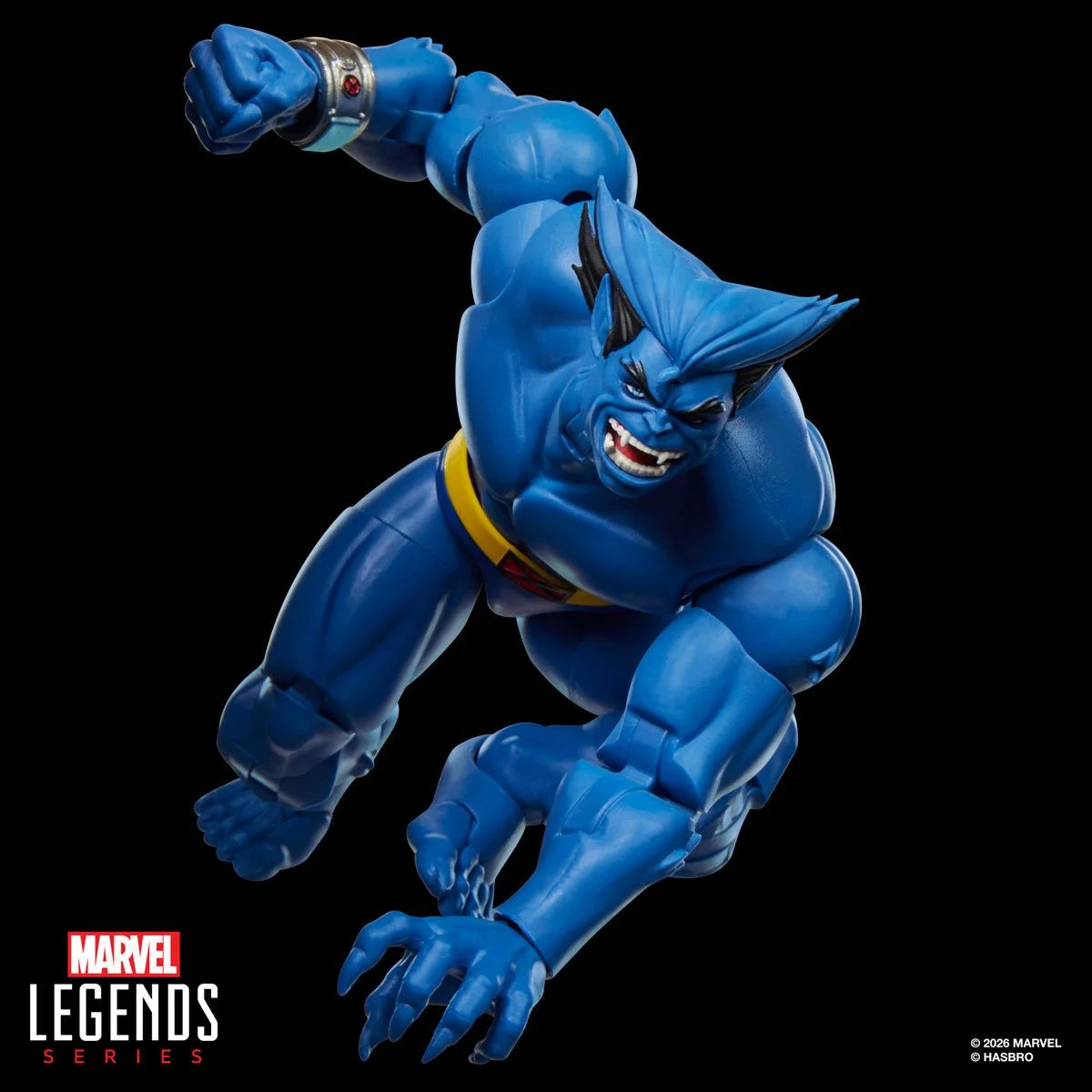 Marvel Legends Series Beast action figure from X-Men '97, 6-inch collectible Marvel character with detailed costume and features