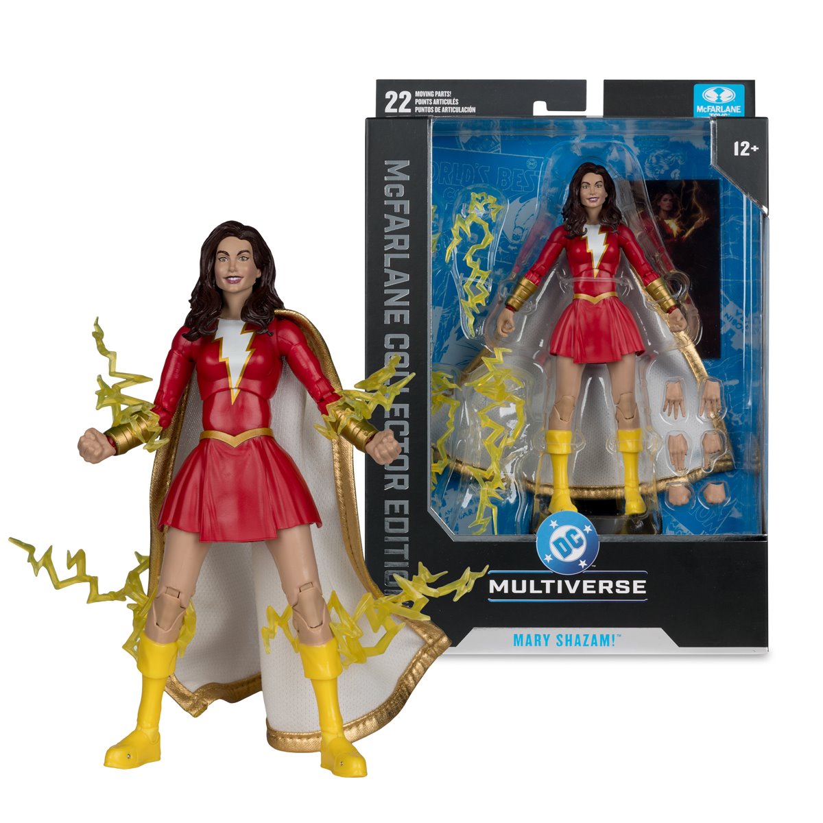 McFarlane Toys DC Multiverse Collector Edition Mary Shazam #72 7-inch scale action figure with accessories