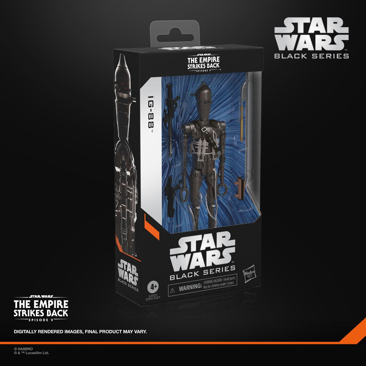 Star Wars Black Series IG-88 6-inch action figure by Hasbro, detailed figure of the droid character from Star Wars.