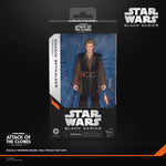 Star Wars Black Series Anakin Skywalker Padawan action figure by Hasbro, 6-inch collectible figure with detailed costume and accessories.