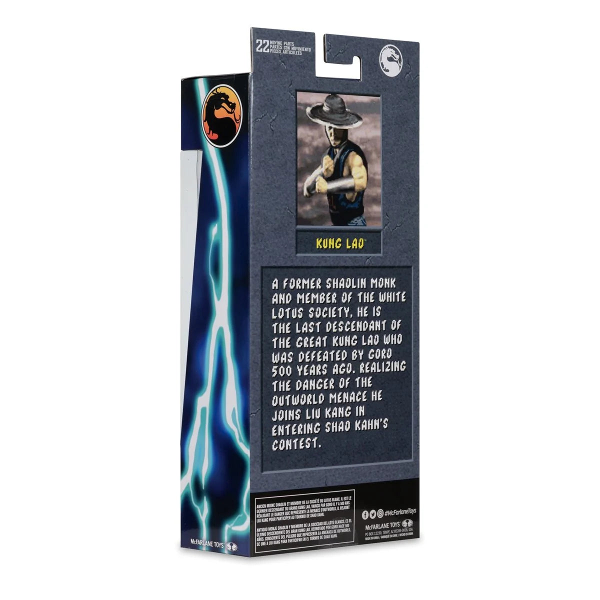 McFarlane Toys Mortal Kombat Klassic Wave 6 Kung Lao 7-inch scale action figure posing with razor hat