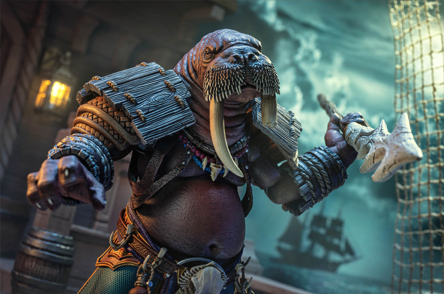 Mythic Legions: Dawns of Discovery Odobenn (Seafarers League) Orge-Scale Action Figure