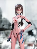 BLOKEES Neon Genesis Evangelion Mari Makinami Ilustrious plug suit model kit featuring detailed figurine, vibrant colors, and intricate design.