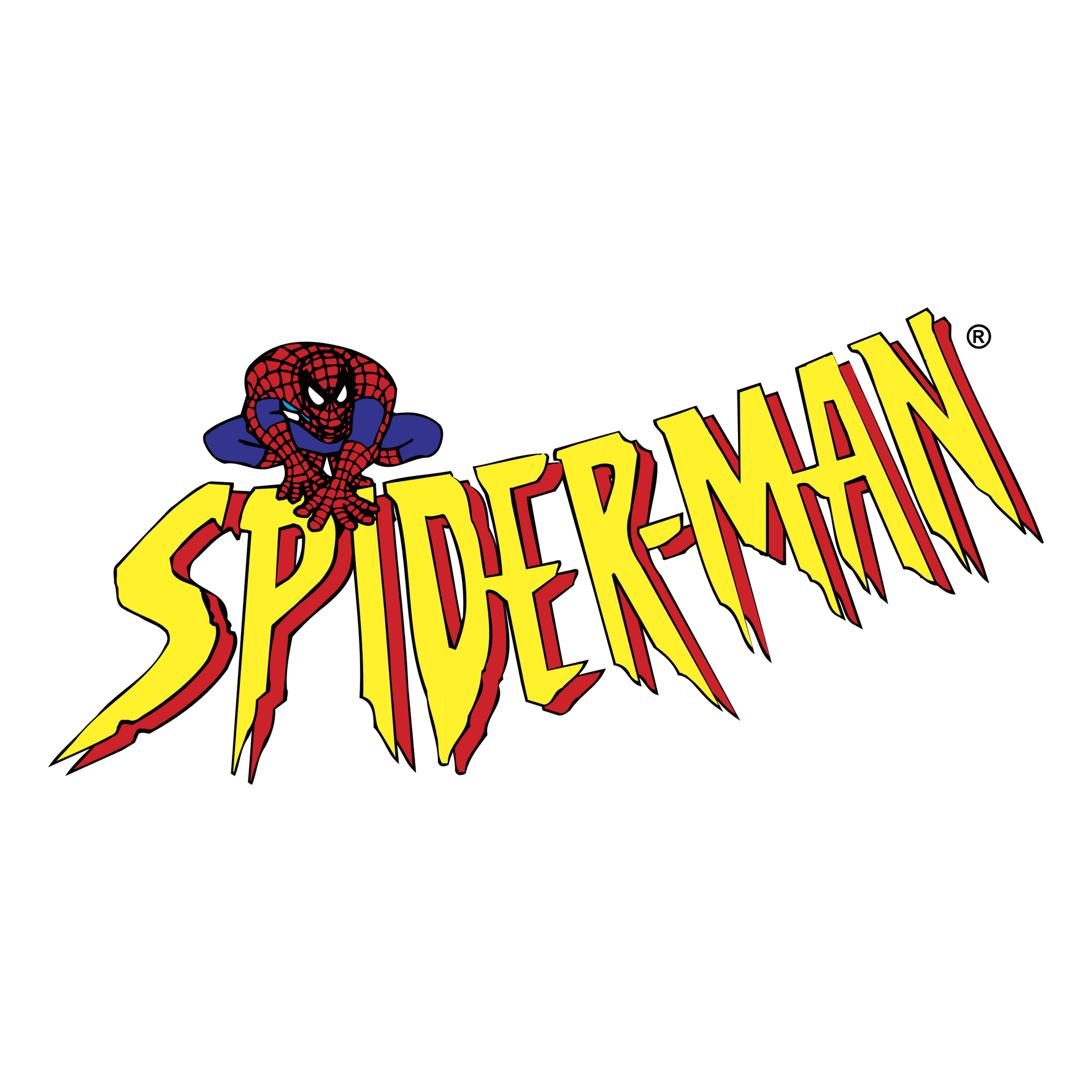 BLOKEES Marvel Rivals Spider-Man Chasm model kit with Spider-Man logo in transparent PNG format, ideal for collectible and display.